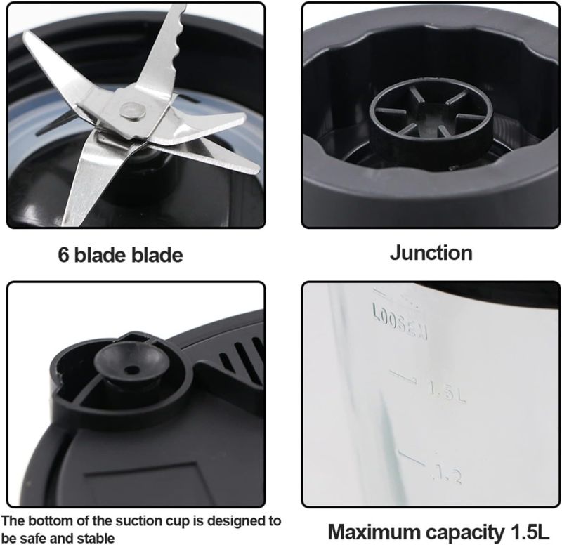 Comprar Licuadora Con Triturador De Alimentos en Electroshopy - Ángulo 2
